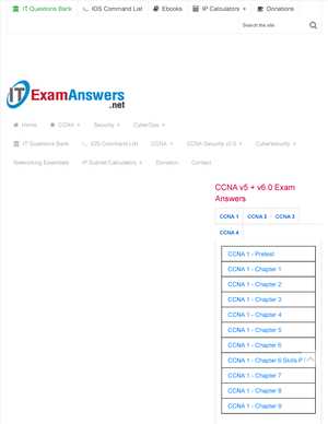 ccna chapter 9 exam answers