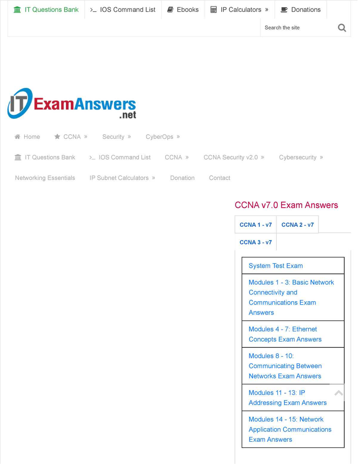 ccna itn exam answers