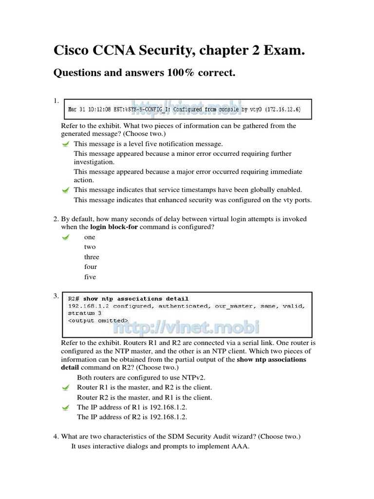 ccna security chapter 2 exam answers