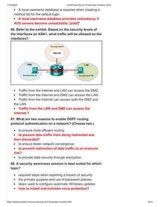 ccna security chapter 2 exam answers