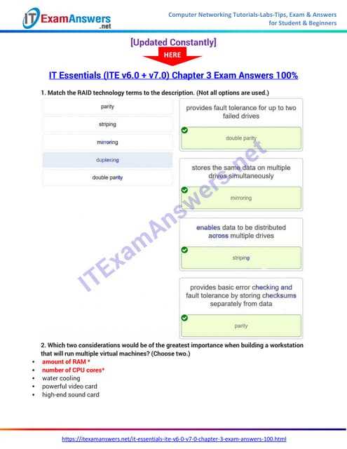 chapter 10 it essentials exam answers