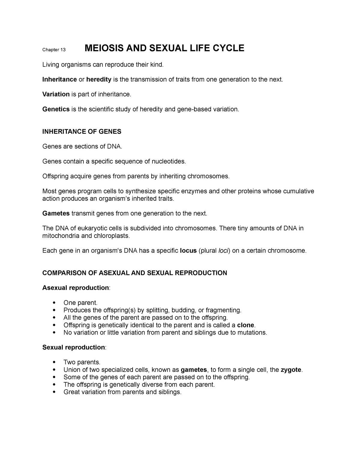 chapter 13 meiosis and sexual life cycles reading guide answers