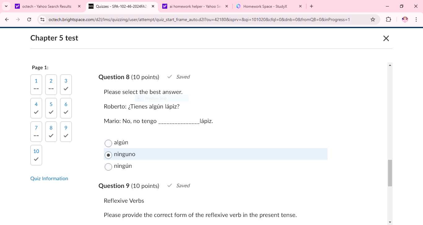 chapter 5 test form a answers