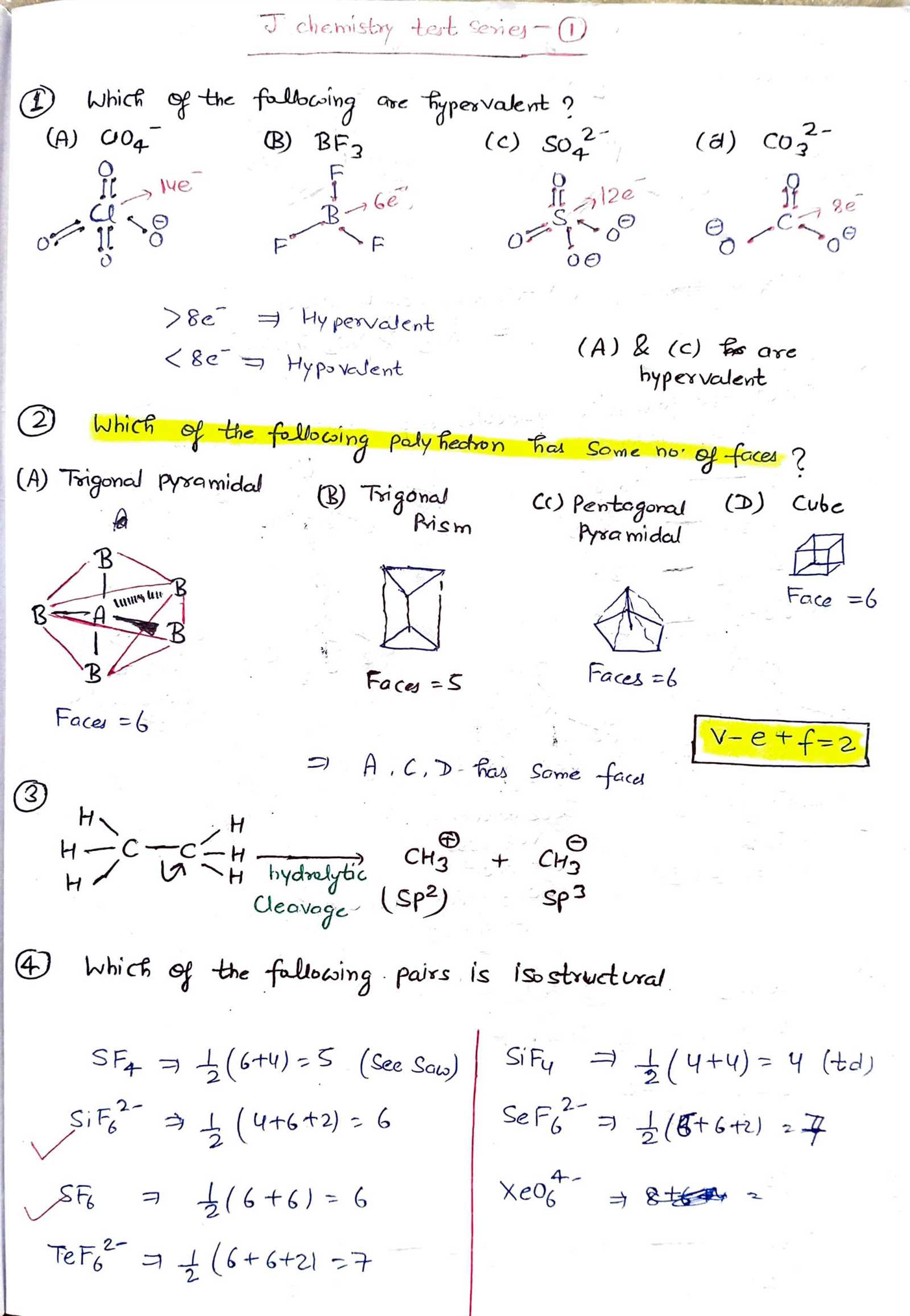 chemical bonding exam questions and answers