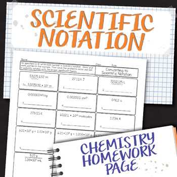 chemistry scientific notation worksheet answer key