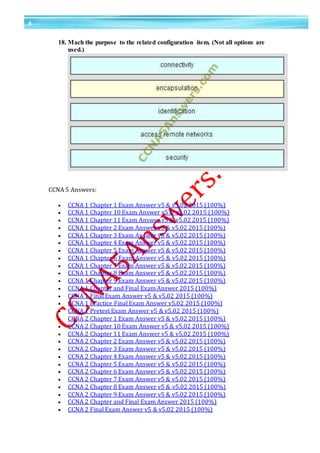 cisco ccna 1 chapter 4 exam answers