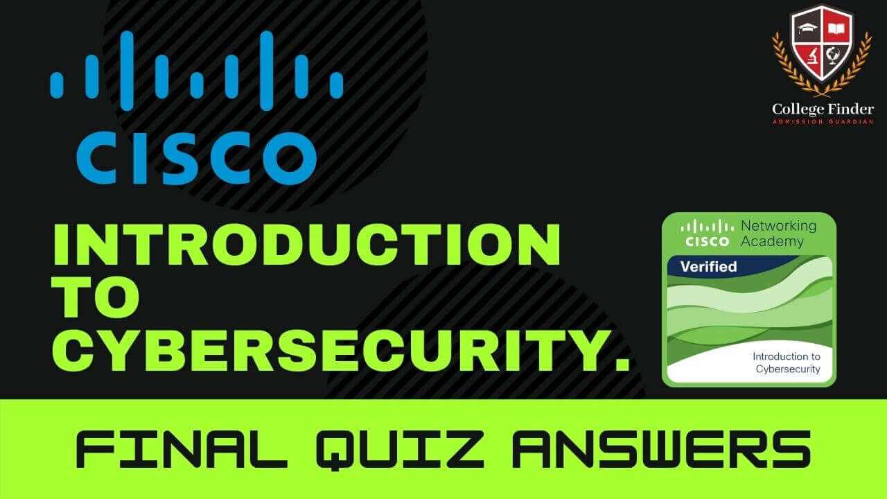 cisco final exam answers introduction to cybersecurity