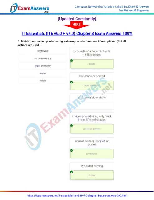 cisco it essentials practice final exam answers