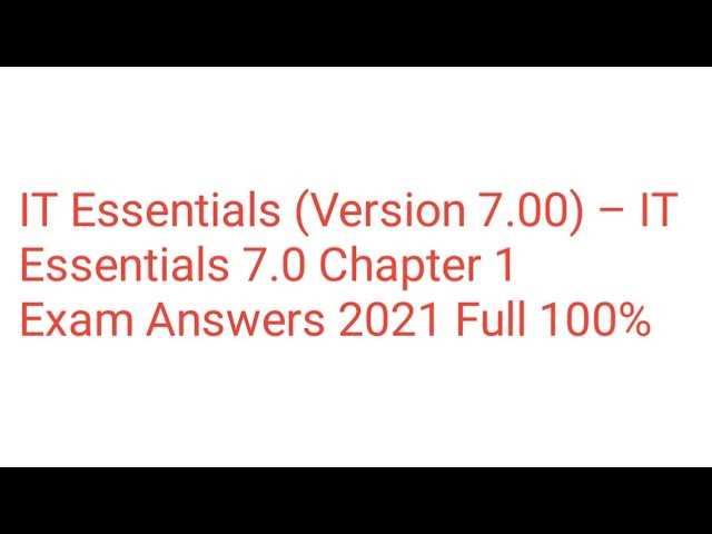 cisco netacad chapter 1 exam answers