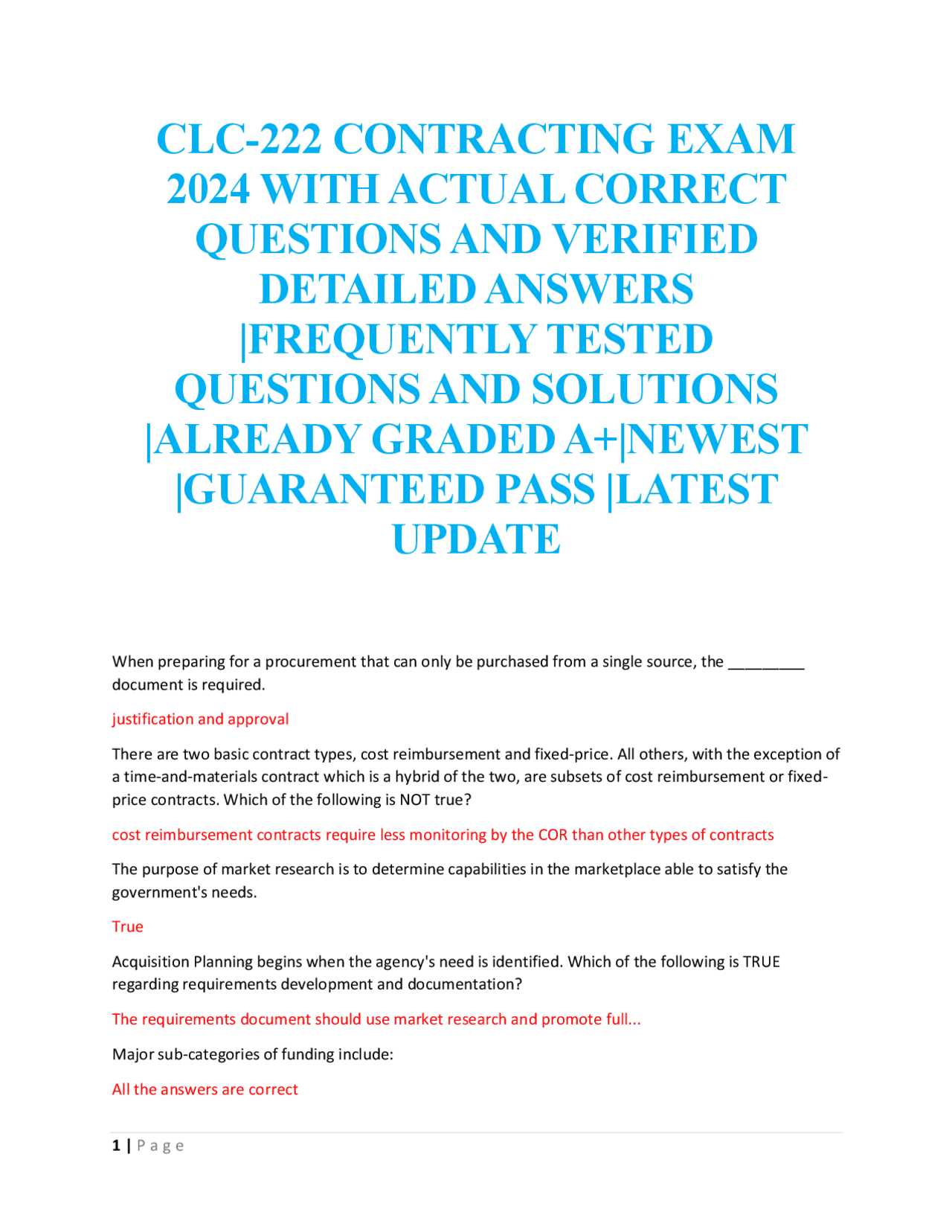 clc 222 module 4 exam answers