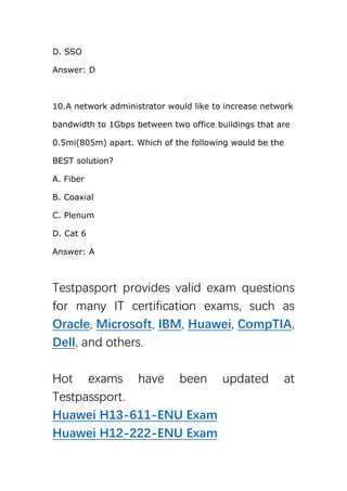 comptia a+ final exam answers