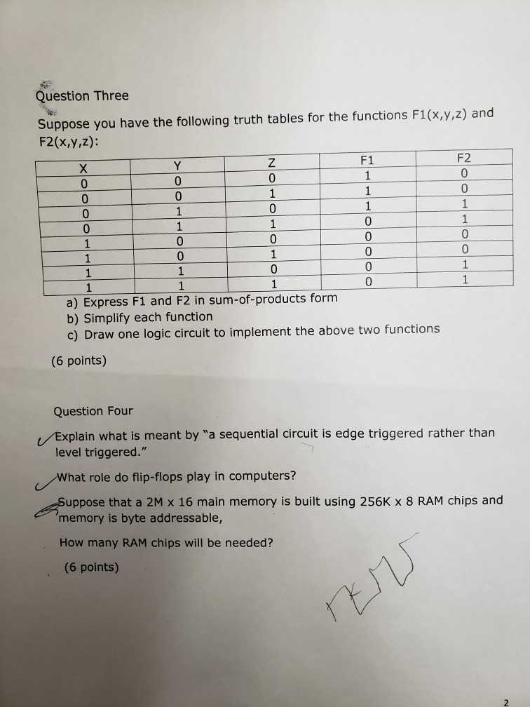 computer architecture final exam questions and answers