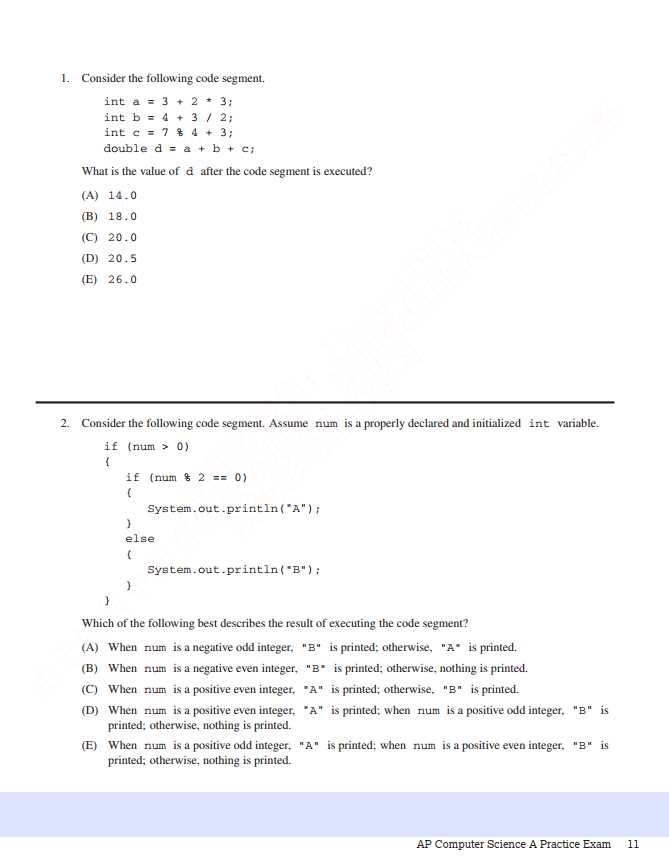 computer science final exam answers