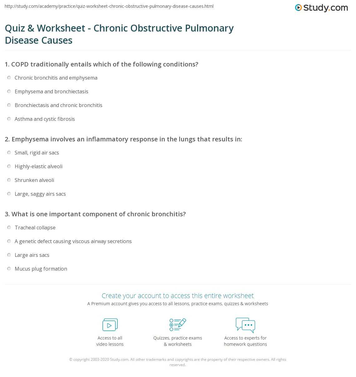 copd exam questions and answers