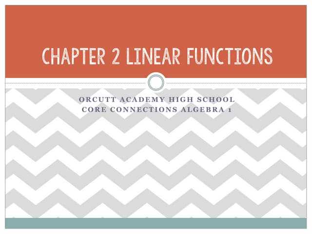 core connections algebra 1 chapter 2 answers