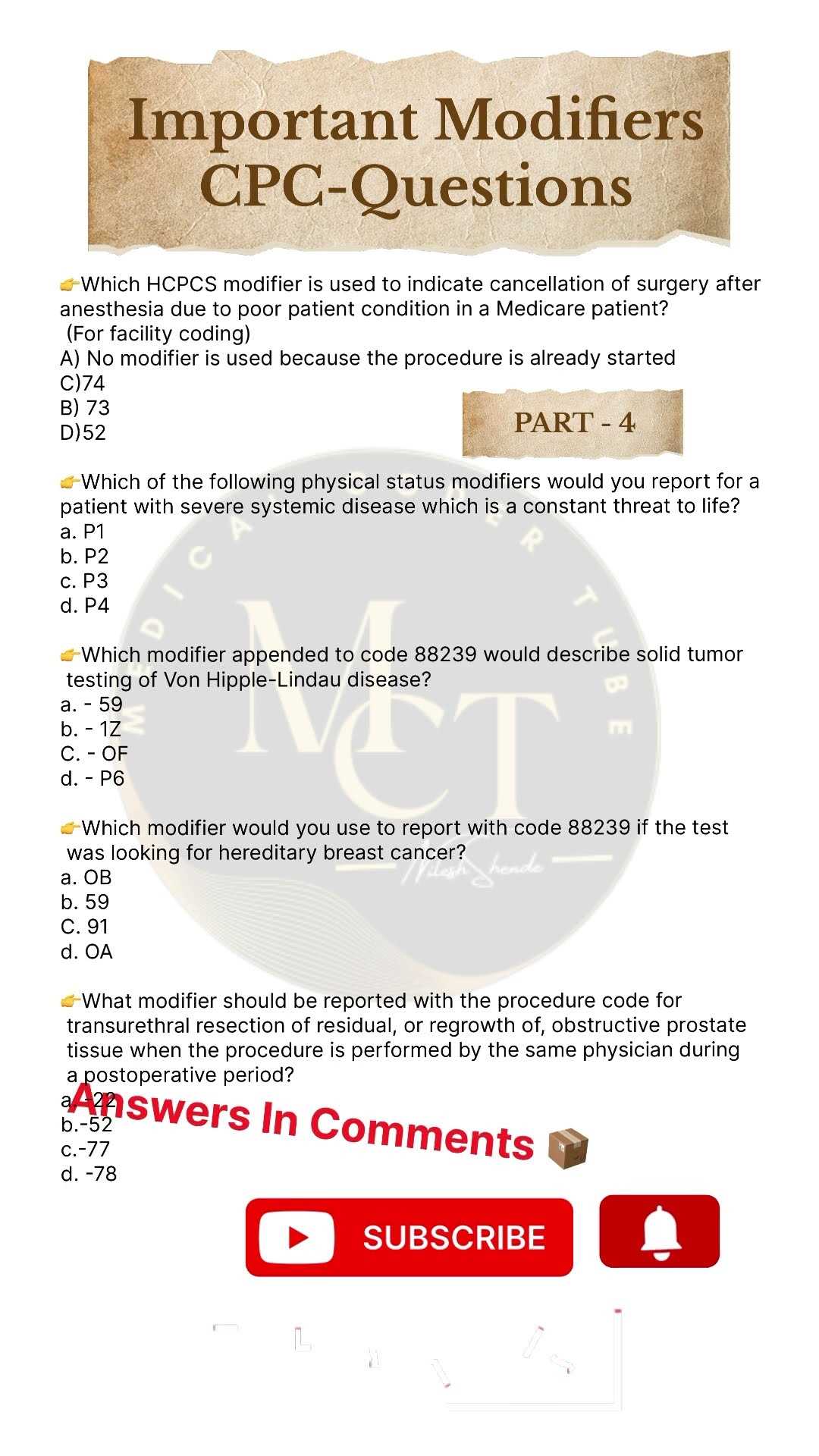 cpc exam 2025 questions and answers