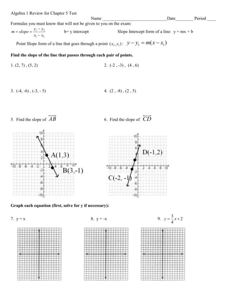 cpm algebra 1 chapter 4 answers