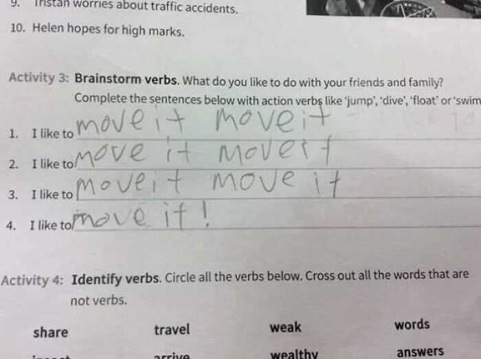 creative exam answers