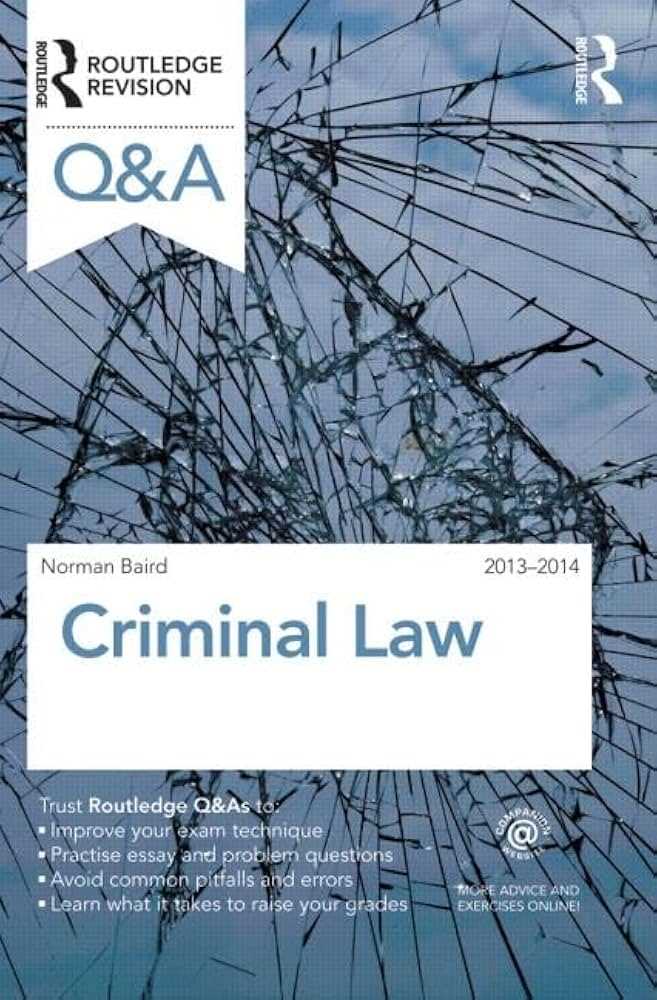 criminal law model answers for exams