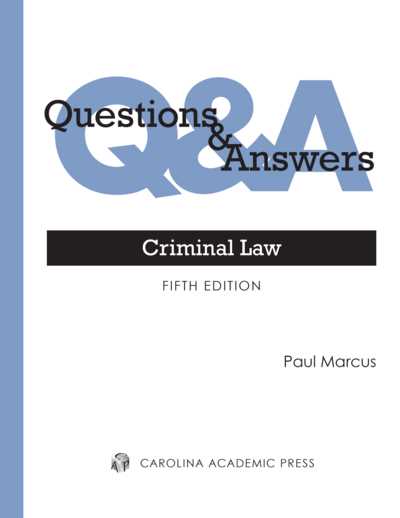 criminal law model answers for exams