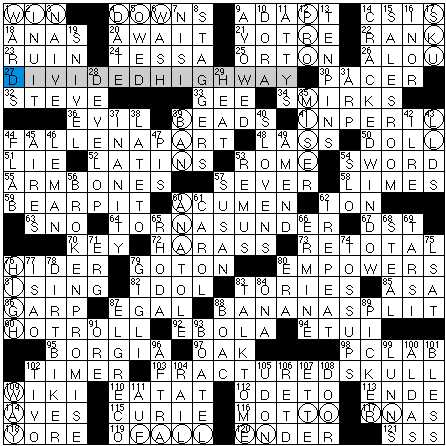 crossword the crucible answers