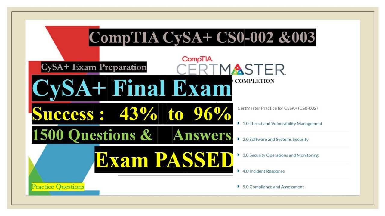 cysa+ exam answers