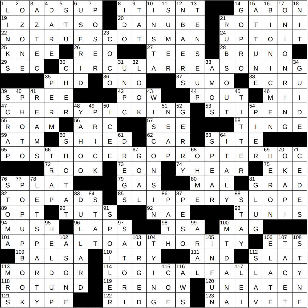 describing distributions numerically crossword answers