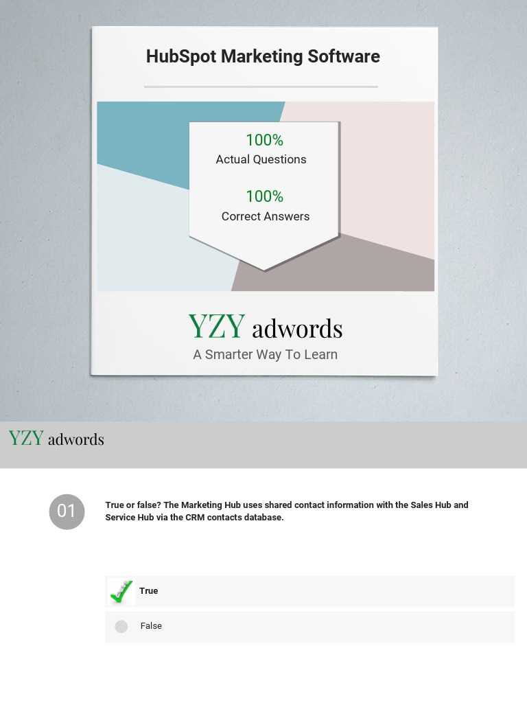 digital marketing hubspot exam answers