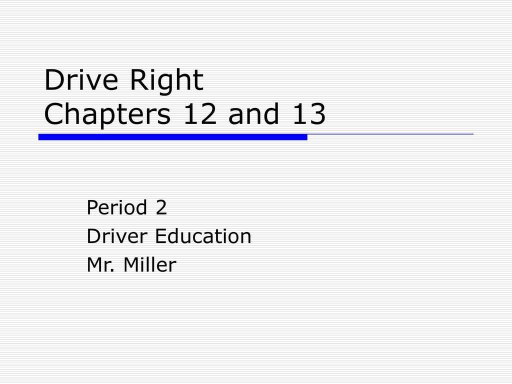 drive right chapter 12 answers