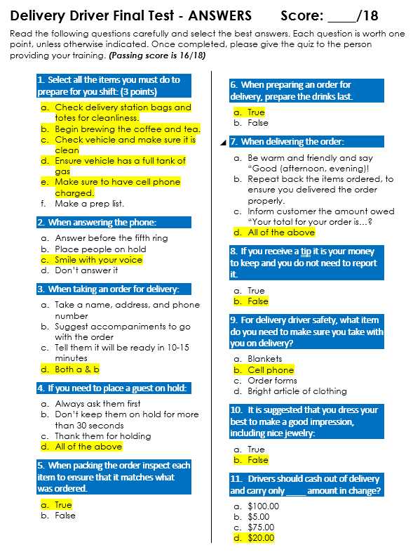 drive safe exam answers