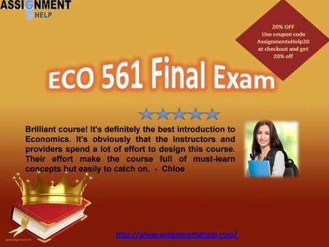 eco 561 final exam answers