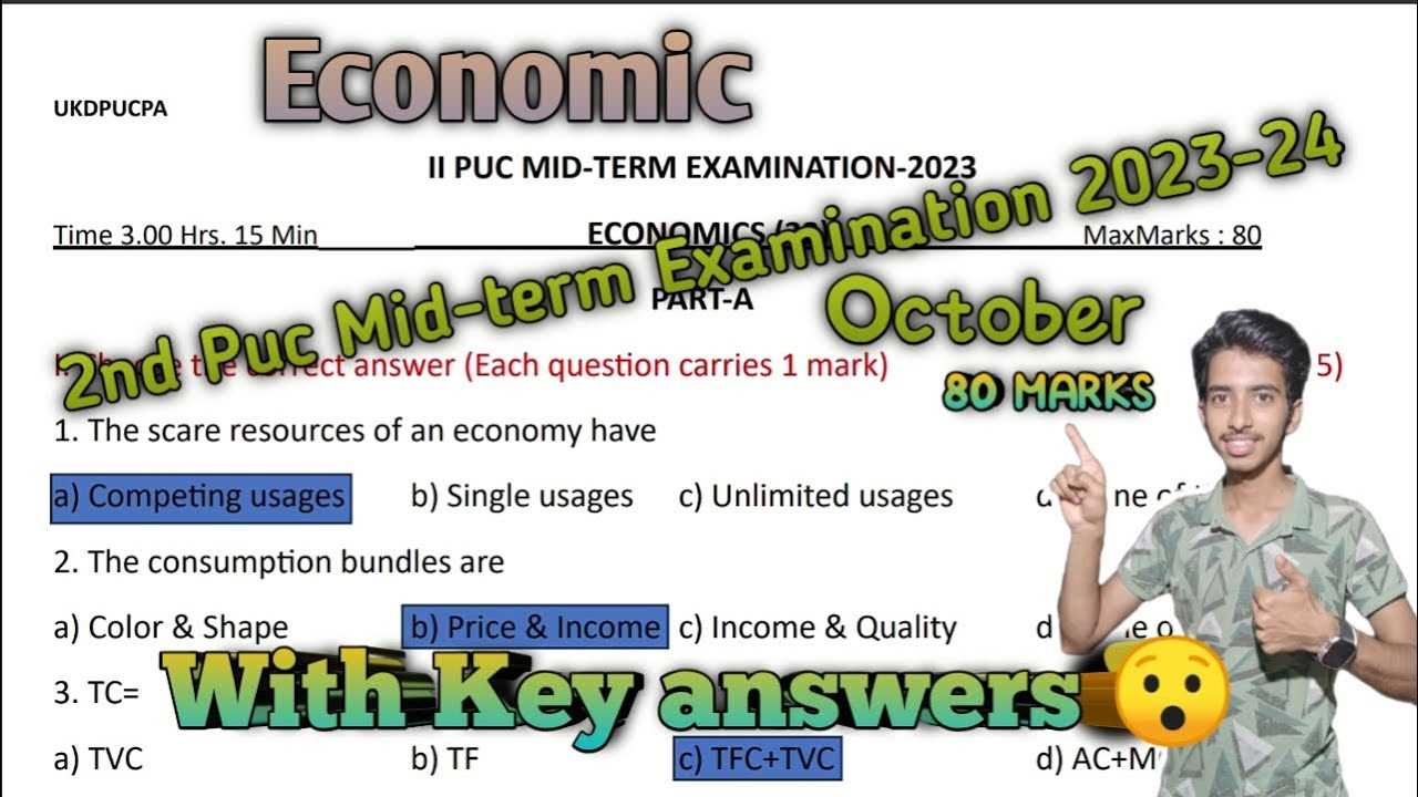 economics midterm exam answers