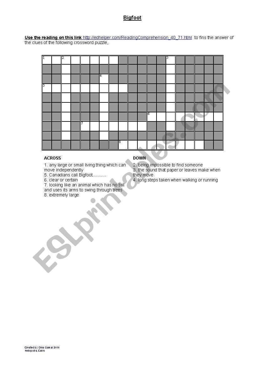 edhelper crossword answer key