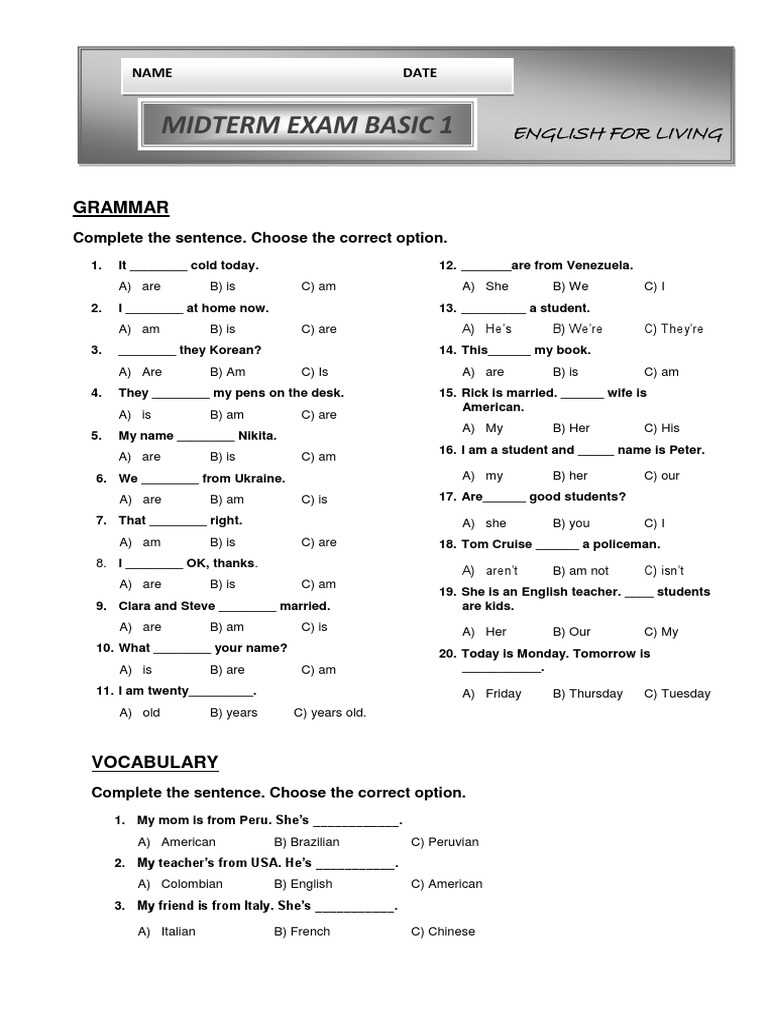 english 3 midterm exam answers