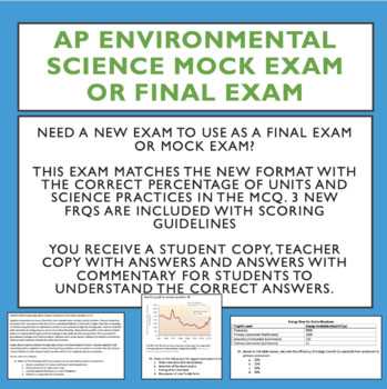 environmental science final exam study guide answer key