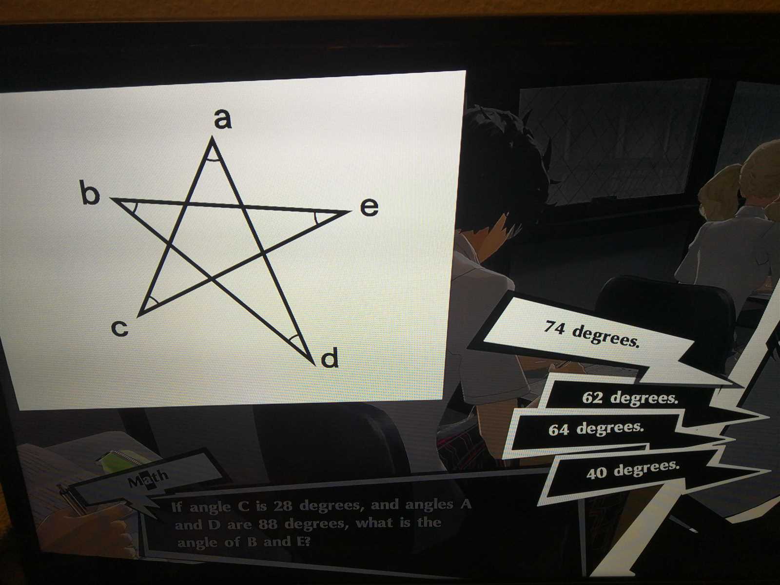 exam answer persona 5 royal