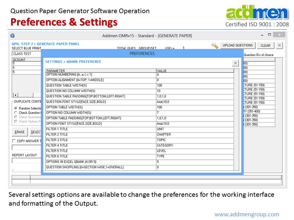 exam question answer generator