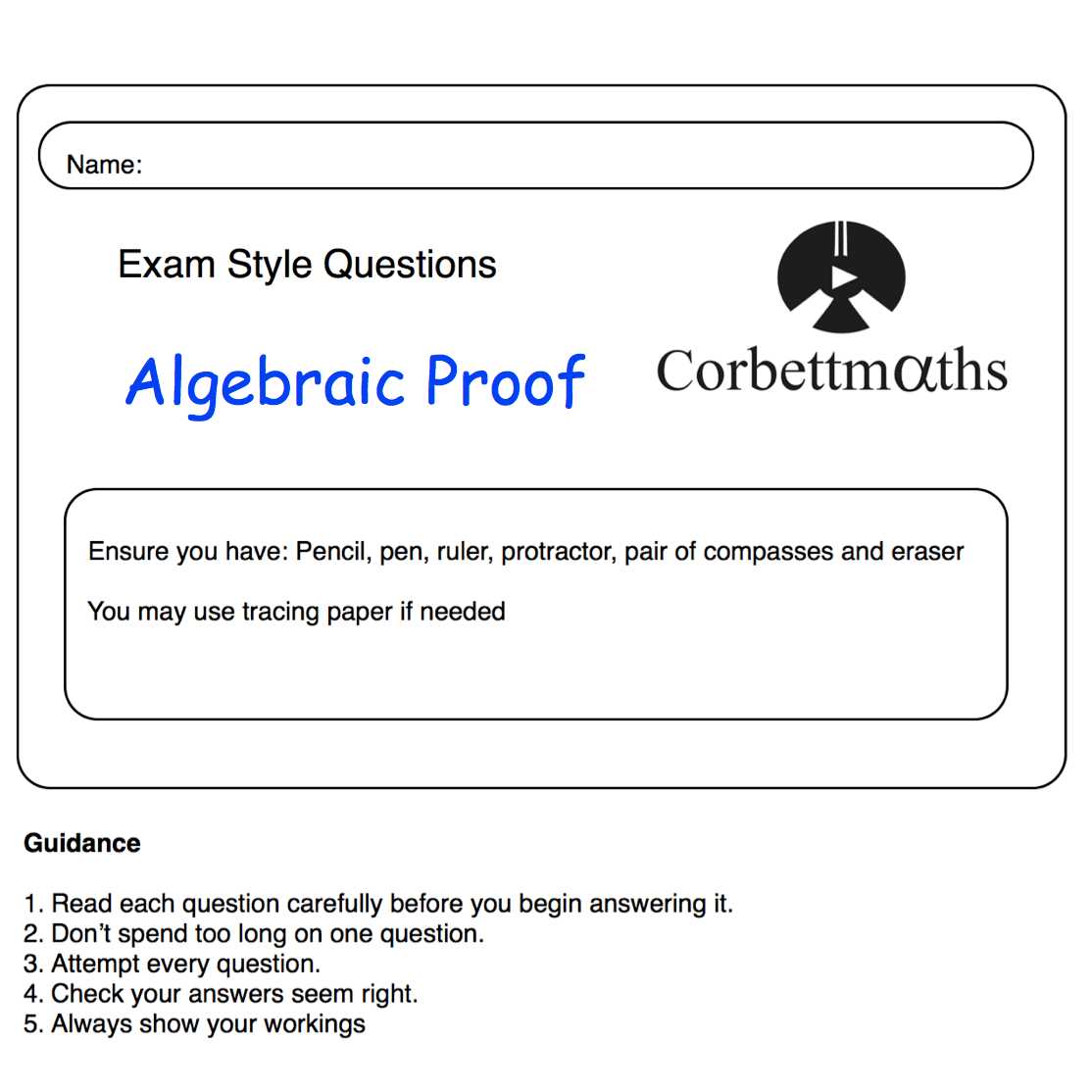 exam style questions answers