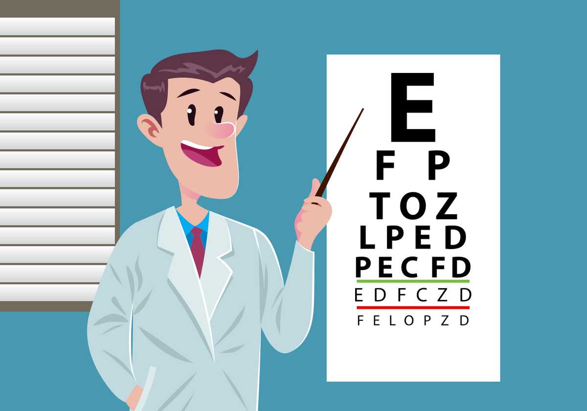 eye exam chart dmv