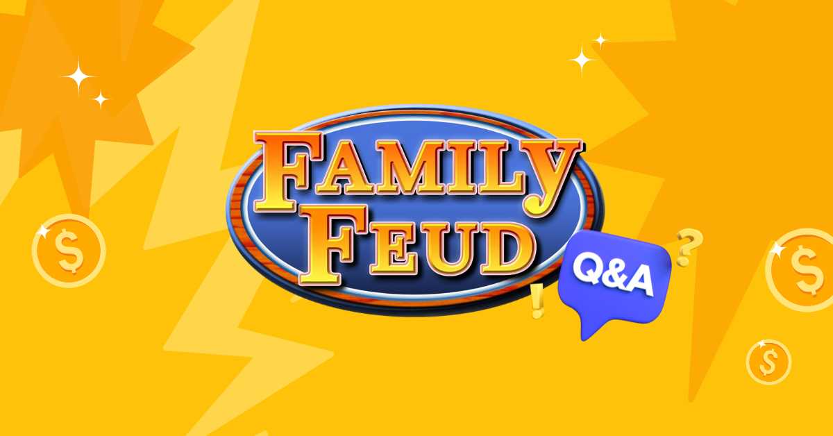 family feud questions and answers with points