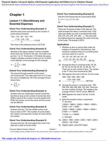 financial algebra final exam answer key