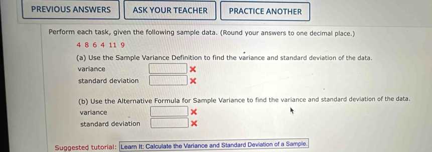 find the variance of the following data. round your answer to one decimal place.