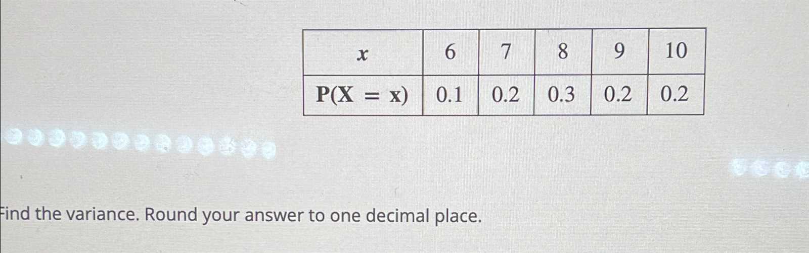 find the variance. round your answer to one decimal place.