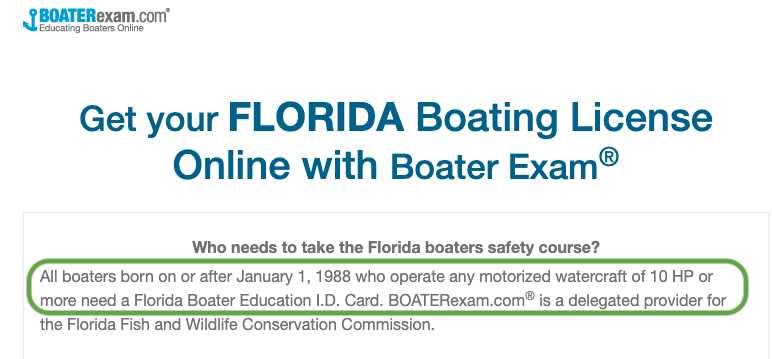 florida boater exam answers