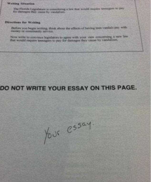 funniest exam answers ever