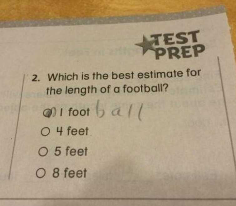 funny test exam answers