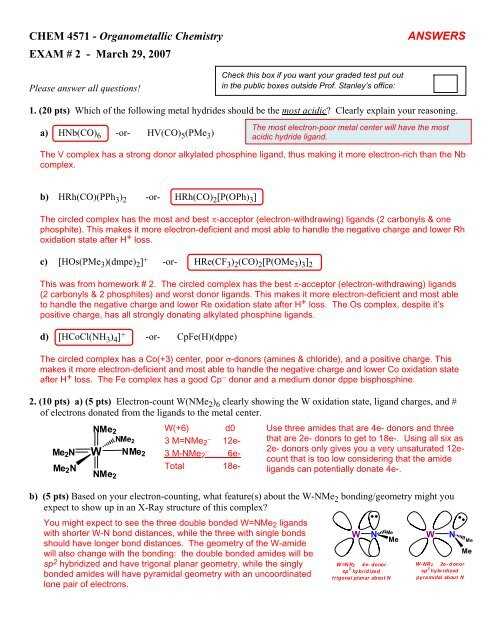 general chemistry 2 final exam with answers