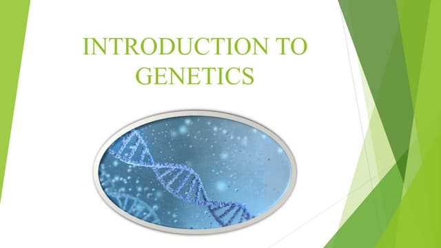 genetics unit exam answers