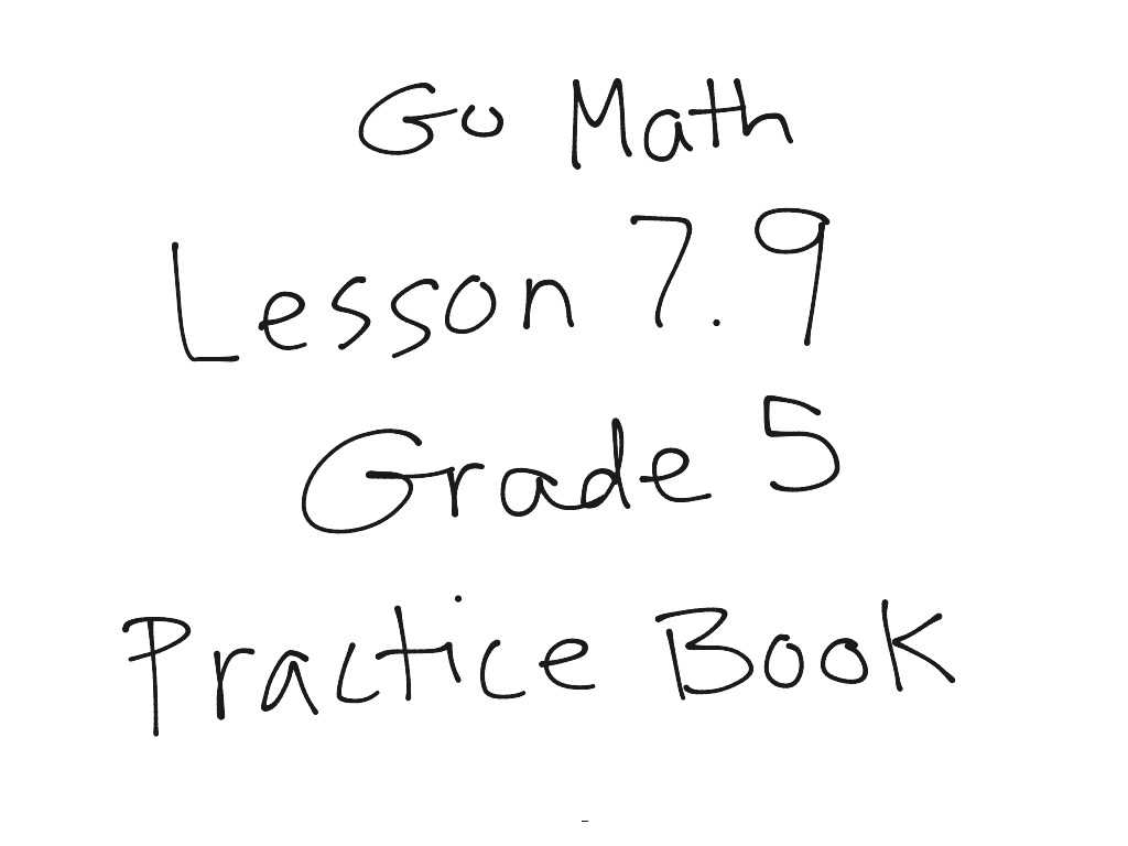 go math 5th grade homework book answers