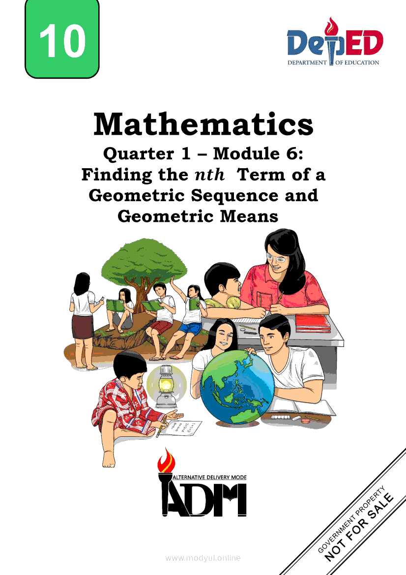 grade 10 math module answer key